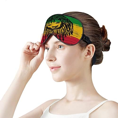 Лав на знамето на Јамајка Спиење за очи за очи, мека смешна сенка на очите, слепи за очи за очи за спиење за патување за патување