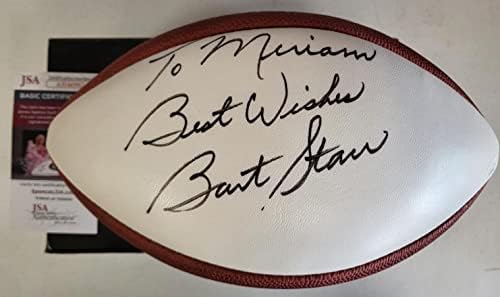 Bart Star Packers потпишаа автограмиран Вилсон НФЛ бел панел фудбал JSA COA - автограмирани фудбали