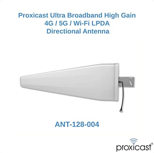 Proxicast 9/11 DBI Ultra широкопојасен интернет со висока добивка на антена + 10 ft Pro Grade ниска загуба CFD195 Coax Cable
