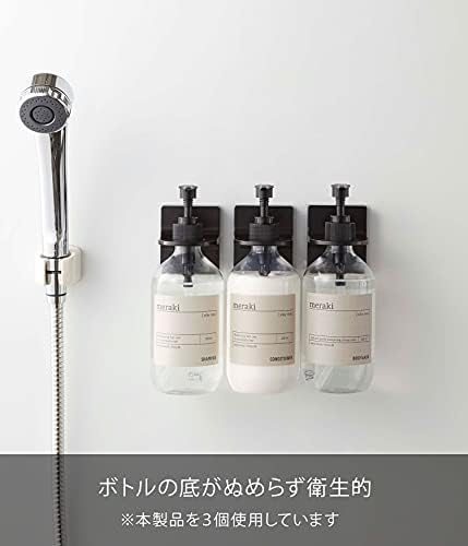 山崎 実業 BT-TW AX BK SOAP и Shampoo Dispenser, 約 w6.3xd9xh7cm, црна