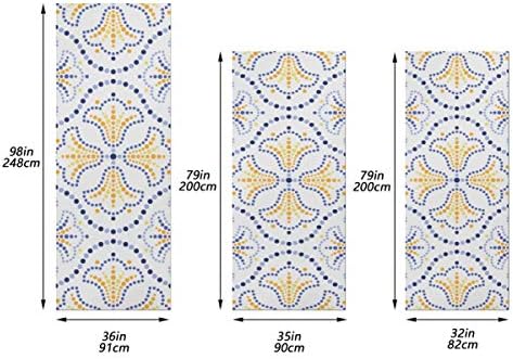 Enevotx Надвор од влезната врата Декор Апстракт геометриски декор на вратата на вратата за жени Издржлив декор на ткаенина надвор