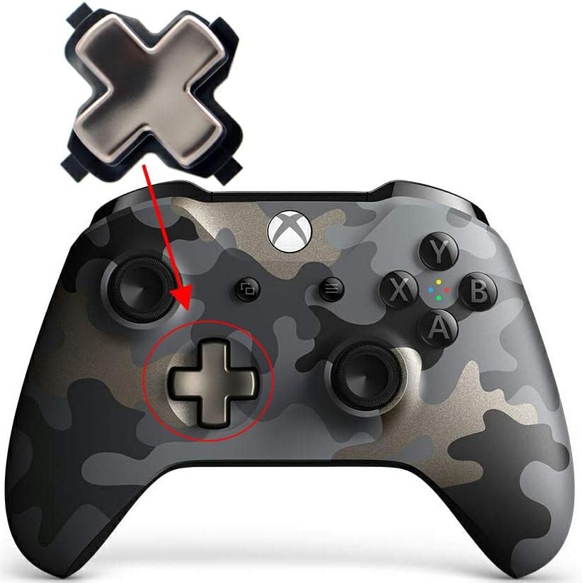 Замена на копчето за насочување на копчето Deal4Go Пластична Д-подлога за копчињата за насока на насоки на контролорот Xbox