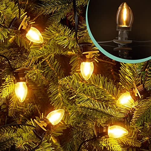 Божиќни светла додатоци за додаток со LED сијалица, кабел за кабел, светлосен комплет со приклучоци за прекинувачи за празник
