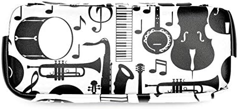 Истражување на гитара-Инструмента кожа молив со молив со кабине за пенкало со двојна вреќа за складирање торбички за училишни