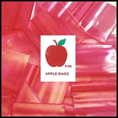 5.000 црвени 12510-S 2mil јаболко торбички со јаболко 1,25 x1 мали 5000 пластични мини торбички
