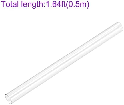 DMiotech ID 23MM OD 25m, 0,5 m Должина Пвц Јасна Пластична Цевка Тврда Тркалезна Цевка За Водоводна Цевка