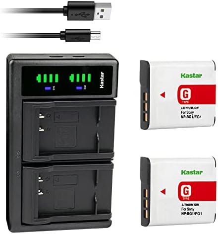Замена на Castar NP-BG1 Ltd2 USB батерии за Sony NP-BG1, NP-FG1, G Type Battery, Sony BC-CSG, BC-CSGD, BC-CSGE полнач, Sony