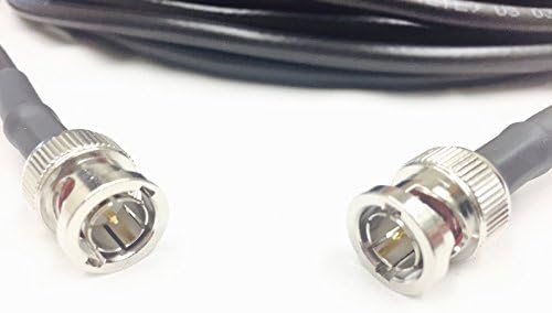 20 нозе BNC композитен видео кабел RG59 75 ом црно собрано во САД со сопствена врска со кабел